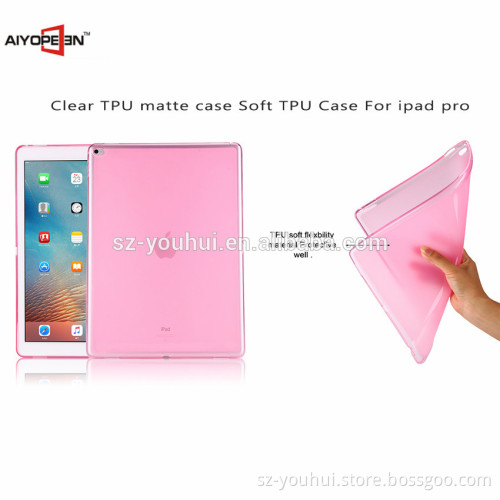 Factory Clear tpu Transparent matte Colorful case Slim Shell 12.9 inch Case for ipad pro